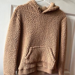 Sherpa hooded sweatshirt